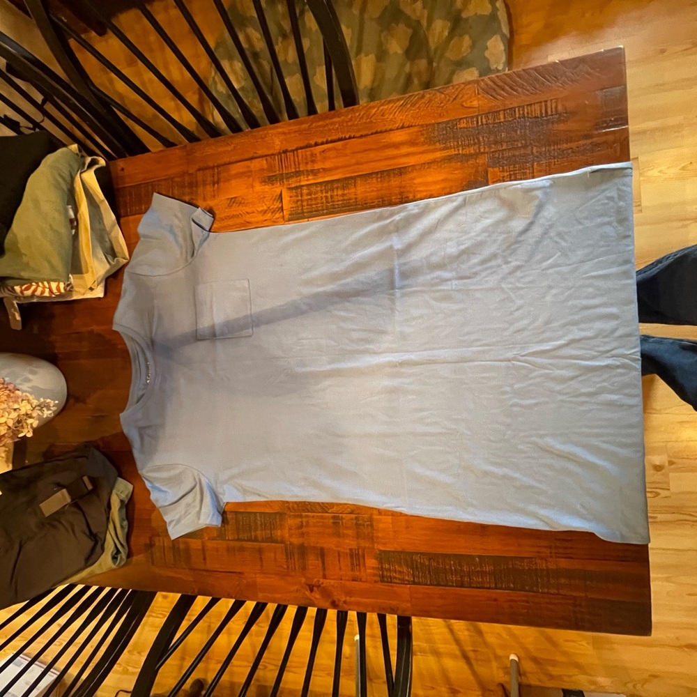 Natural Reflections Light Blue Short Sleeve Dress Tee